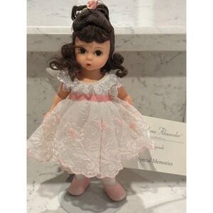 Madame Alexander Special Memories Doll White Pink‎ Lace Dress Ballerina Style